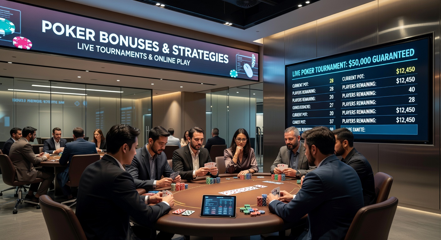 Scherm met meerdere poker tafels open via geavanceerde software, typisch voor multi-tabling sessies