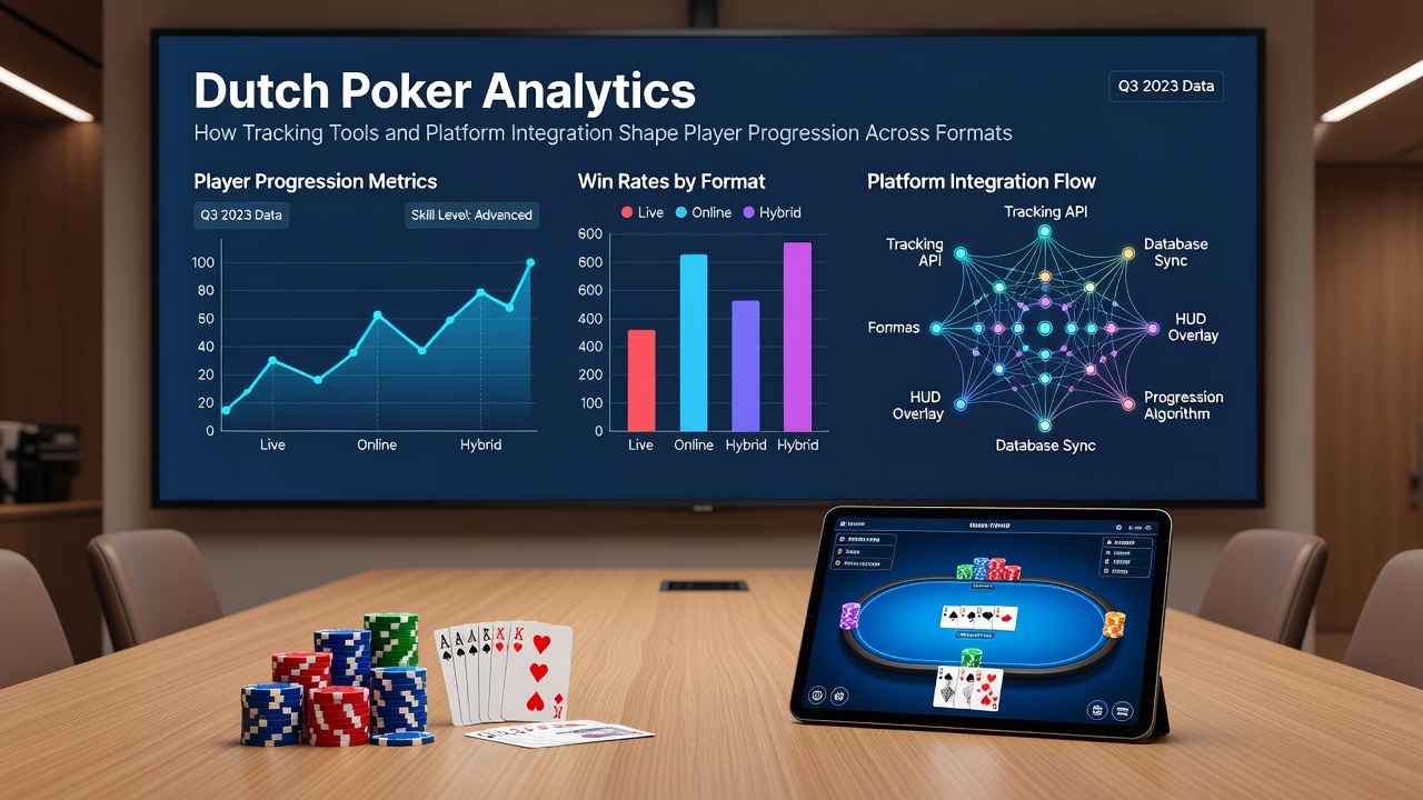 Infographic over poker tracking tools en platformintegratie in Nederland
