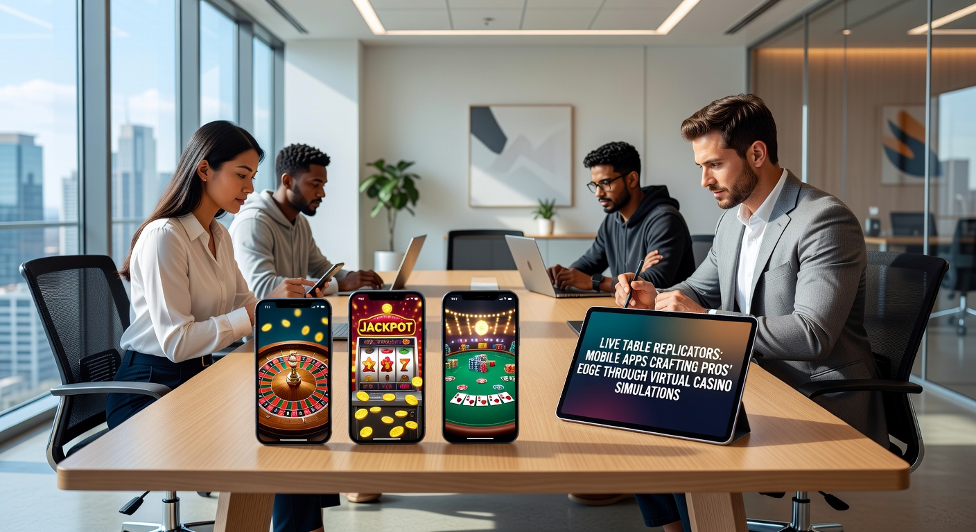 Pro-speler op een smartphone met een virtuele roulette-tafel en statistiekenoverlay tijdens een trainingsessie