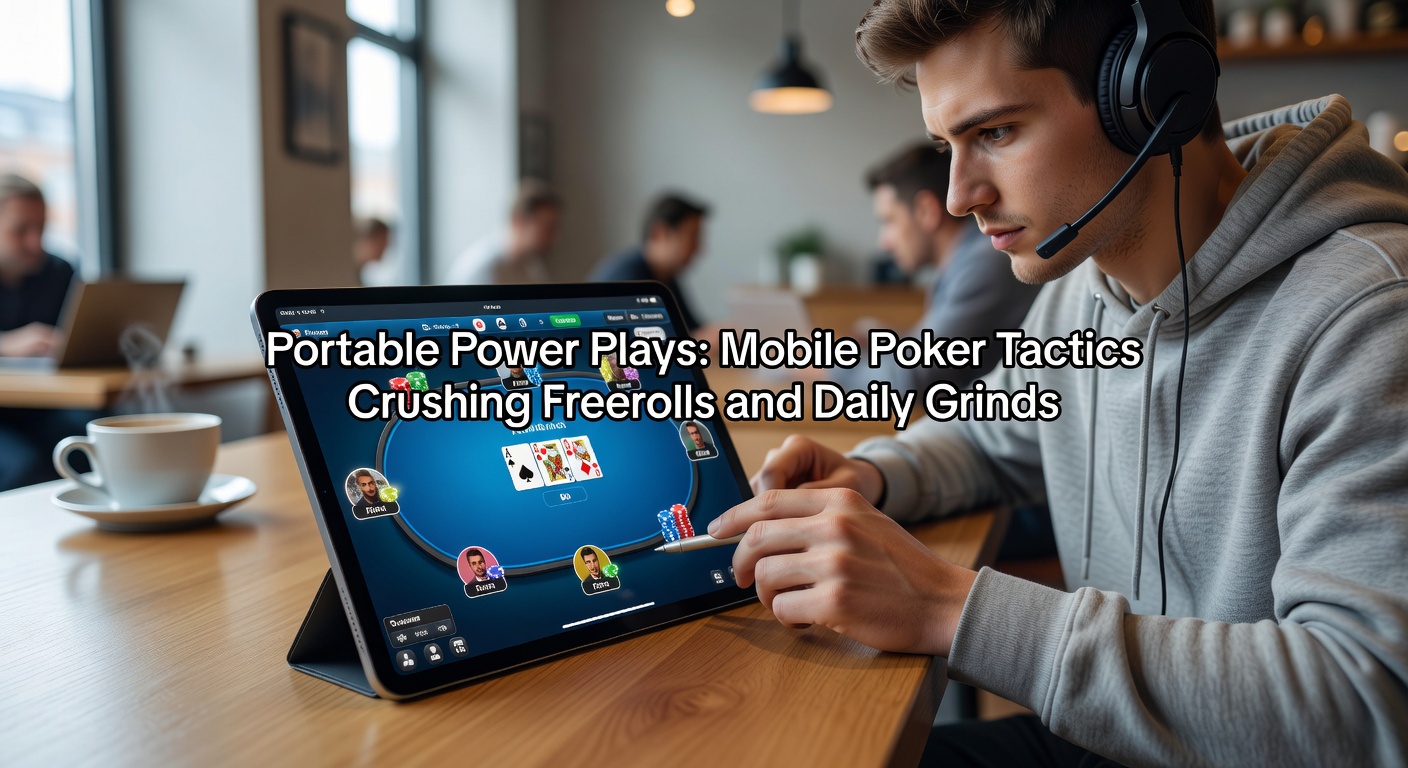 Smartphone met meerdere poker-apps open, grafieken van trackers zichtbaar tijdens freeroll