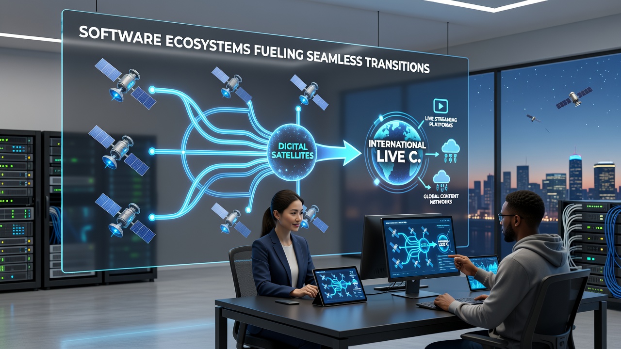 Ecosystem tools bridging digital satellites with global live poker events